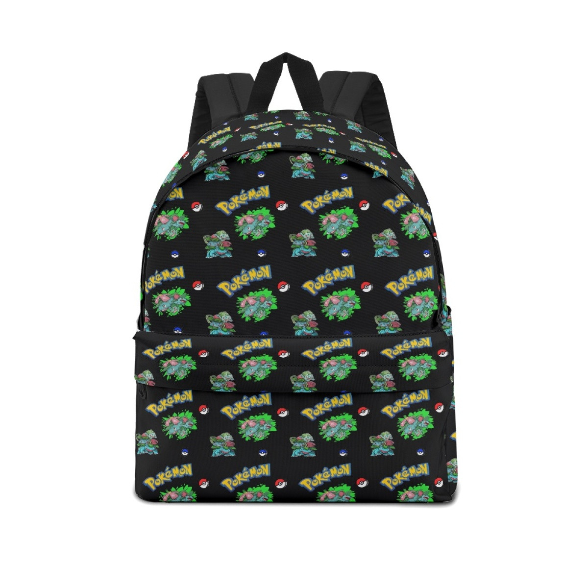 Pokemon School Backpack Multicolor Schoolbag Rucksack - Bulbasaur Ivysaur Venusaur Evolution Cartoon Art Series