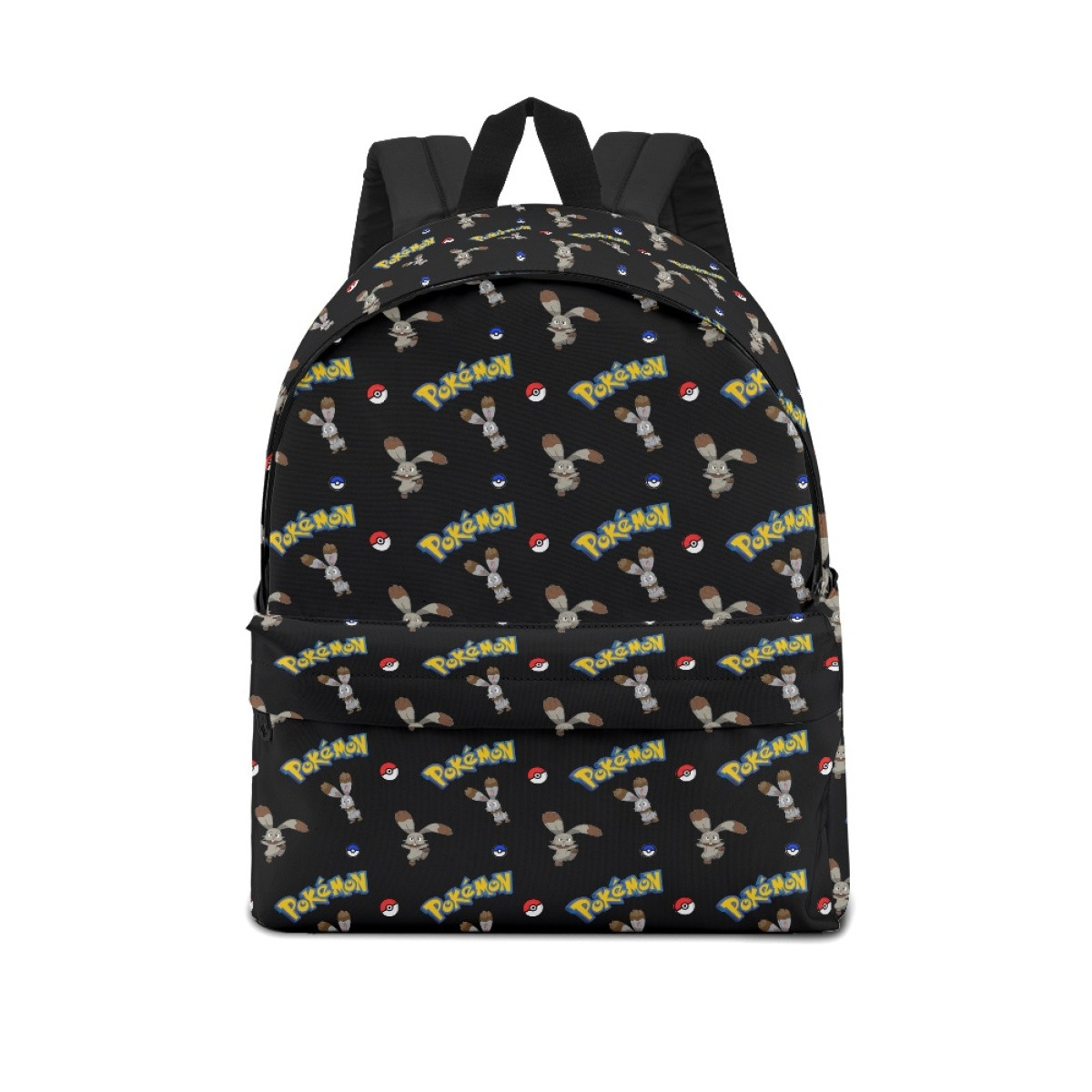 Pokemon Bunnelby School Backpack Multicolor Schoolbag Rucksack - Bunnelby Character Series Art