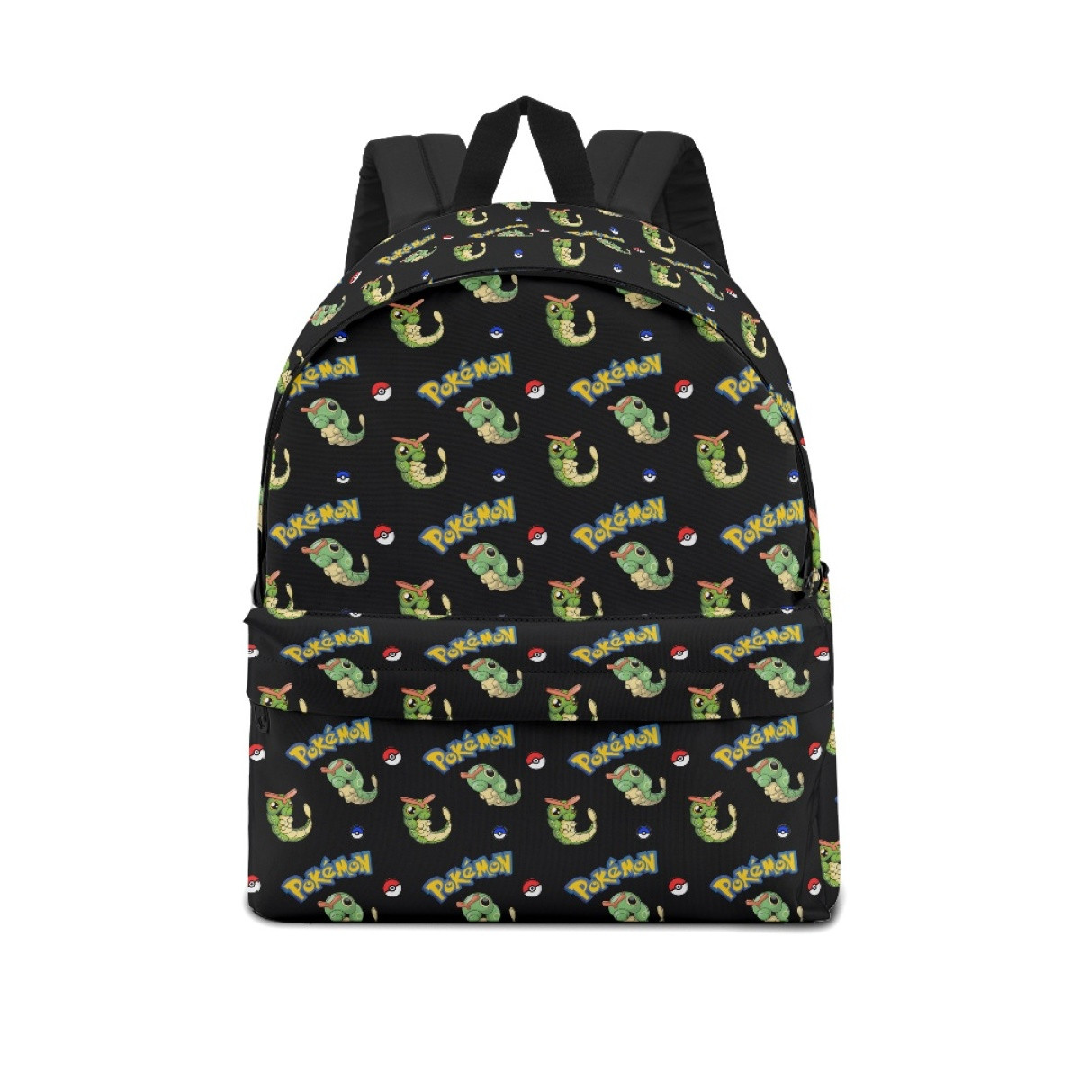 Pokemon Caterpie School Backpack Multicolor Schoolbag Rucksack - Caterpie Character Series Art