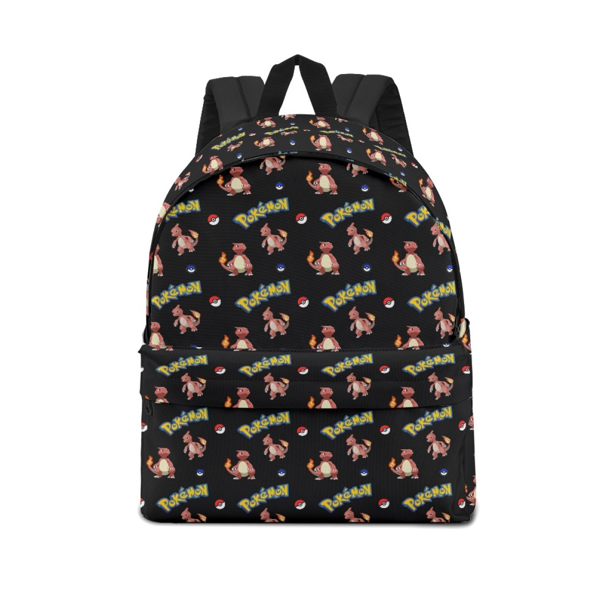Pokemon Charmeleon School Backpack Multicolor Schoolbag Rucksack - Charmeleon Character Series Art