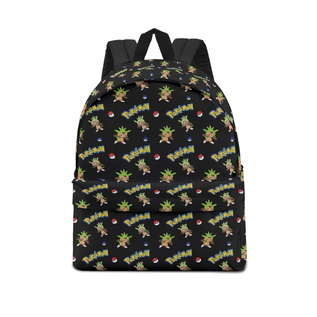 Pokemon Chespin School Backpack Multicolor Schoolbag Rucksack - Chespin Character Series Art