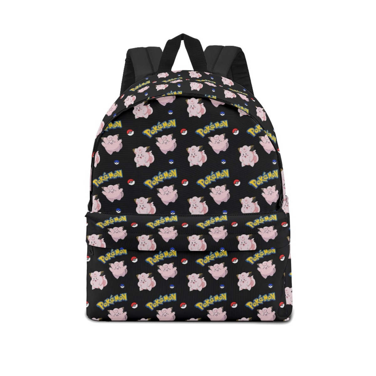 Pokemon Clefairy School Backpack Multicolor Schoolbag Rucksack - Clefairy Character Series Art