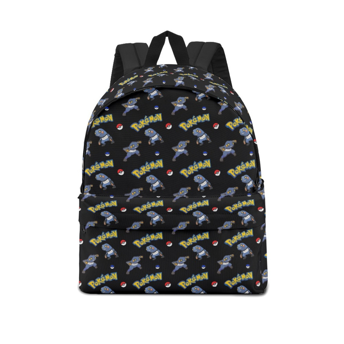 Pokemon Croagunk School Backpack Multicolor Schoolbag Rucksack - Croagunk Character Series Art