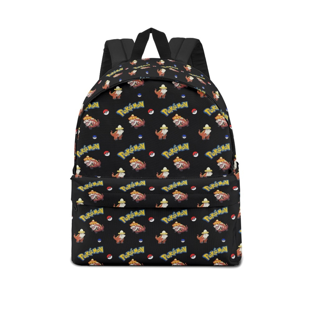 Pokemon Crocalor School Backpack Multicolor Schoolbag Rucksack - Crocalor Character Series Art