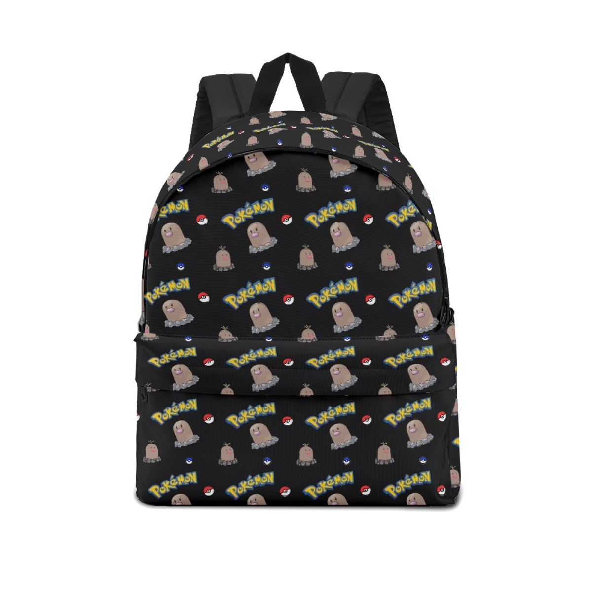 Pokemon Diglett School Backpack Multicolor Schoolbag Rucksack - Diglett Character Series Art