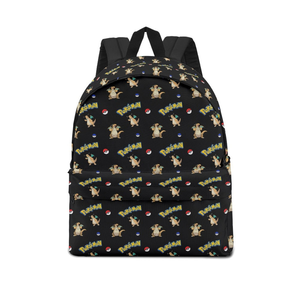 Pokemon Dragonite School Backpack Multicolor Schoolbag Rucksack - Dragonite Character Series Art