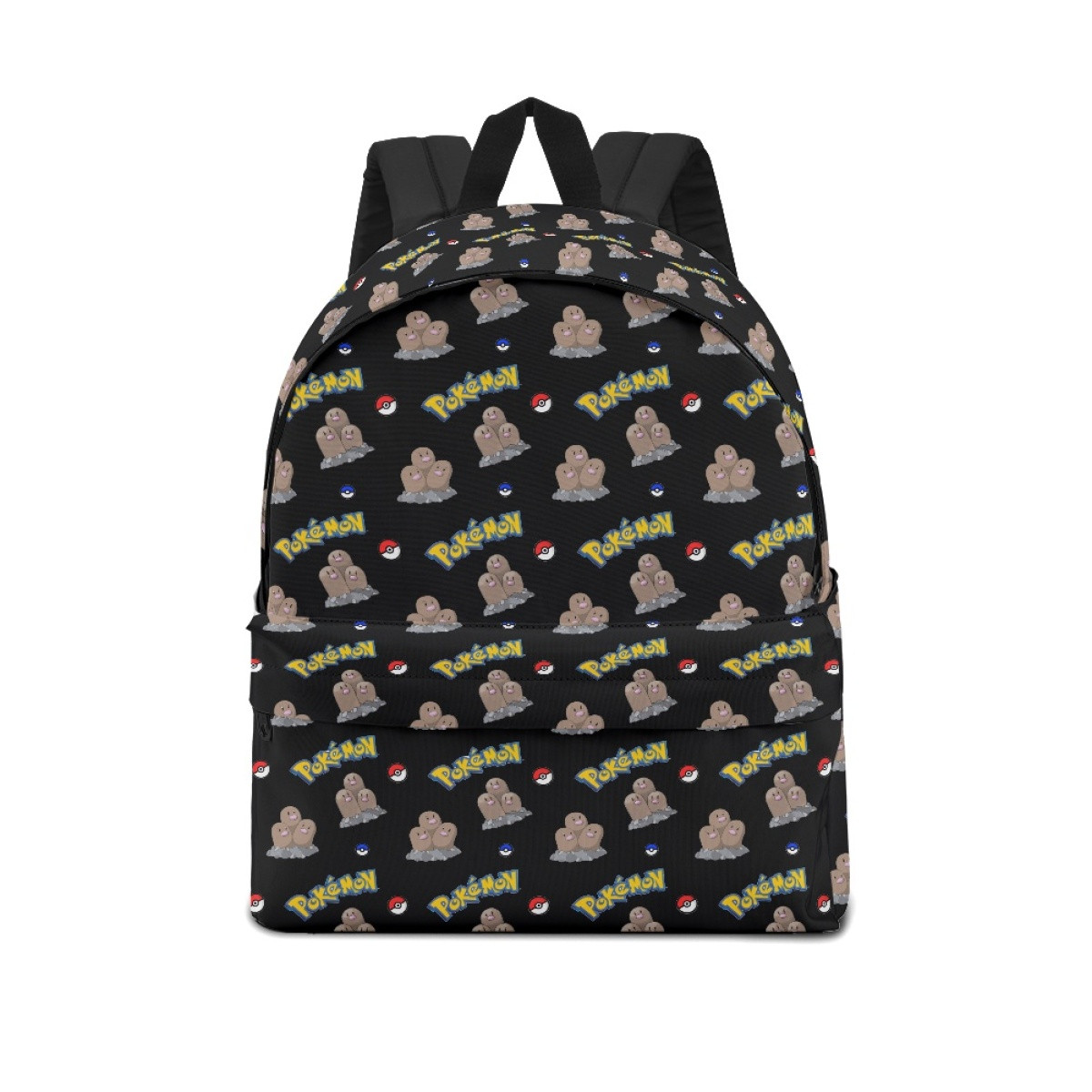 Pokemon Dugtrio School Backpack Multicolor Schoolbag Rucksack - Dugtrio Character Series Art