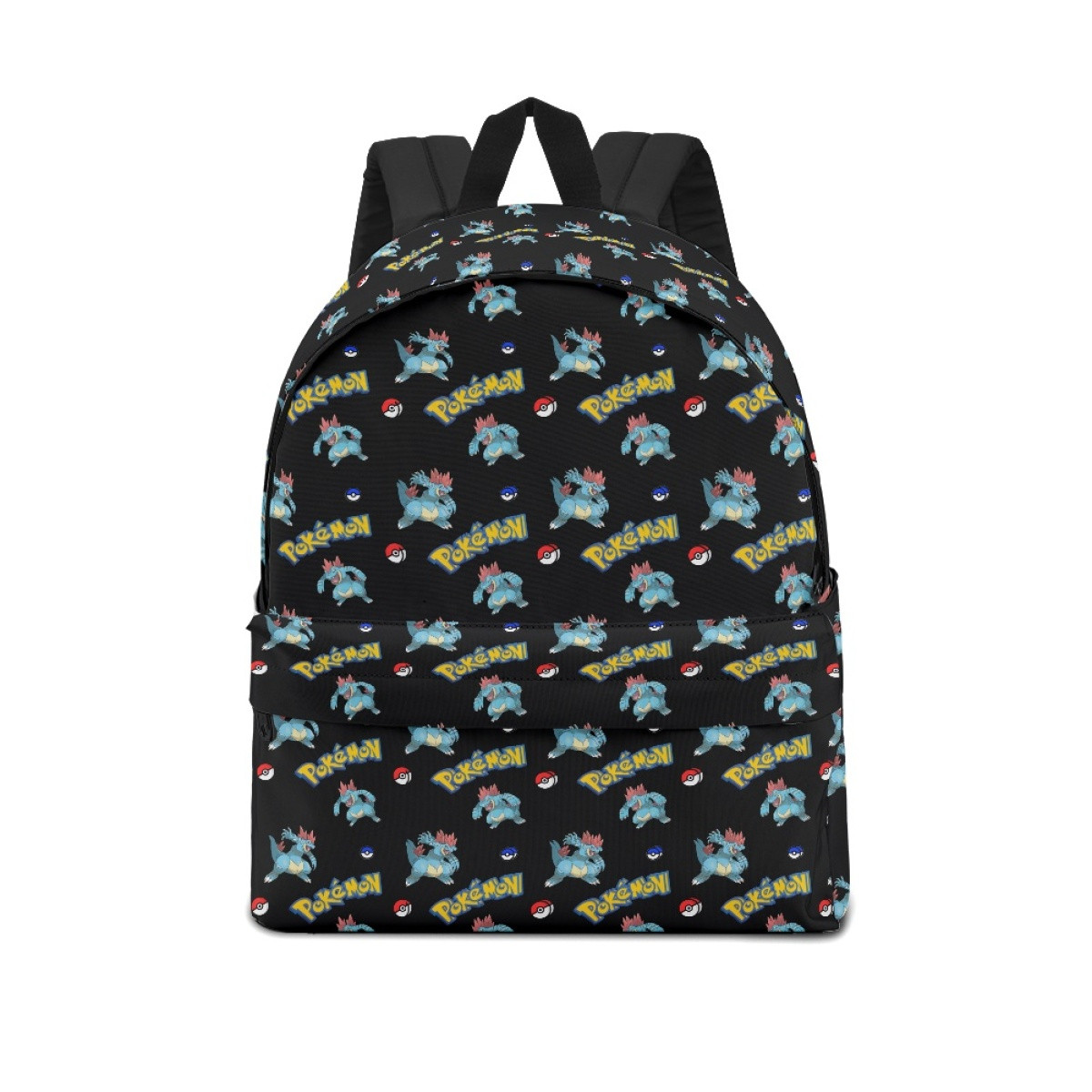 Pokemon Feraligatr School Backpack Multicolor Schoolbag Rucksack - Feraligatr Character Series Art