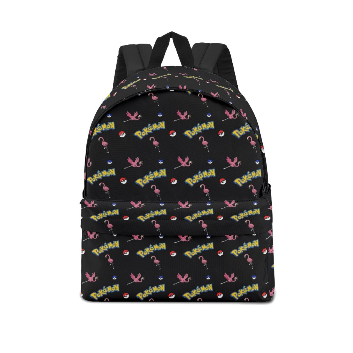 Pokemon Flamigo School Backpack Multicolor Schoolbag Rucksack - Flamigo Character Series Art