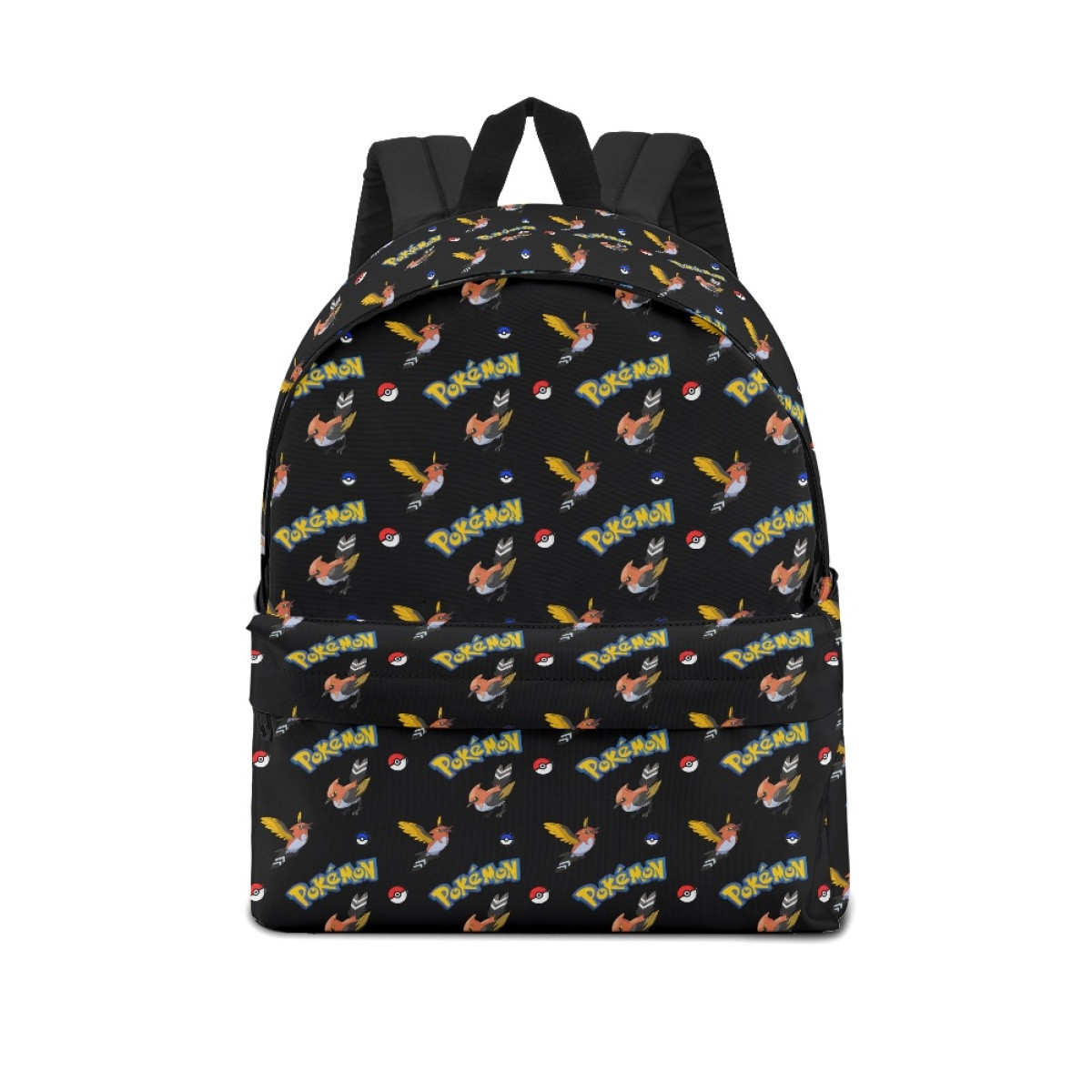 Pokemon Fletchinder School Backpack Multicolor Schoolbag Rucksack - Fletchinder Character Series Art