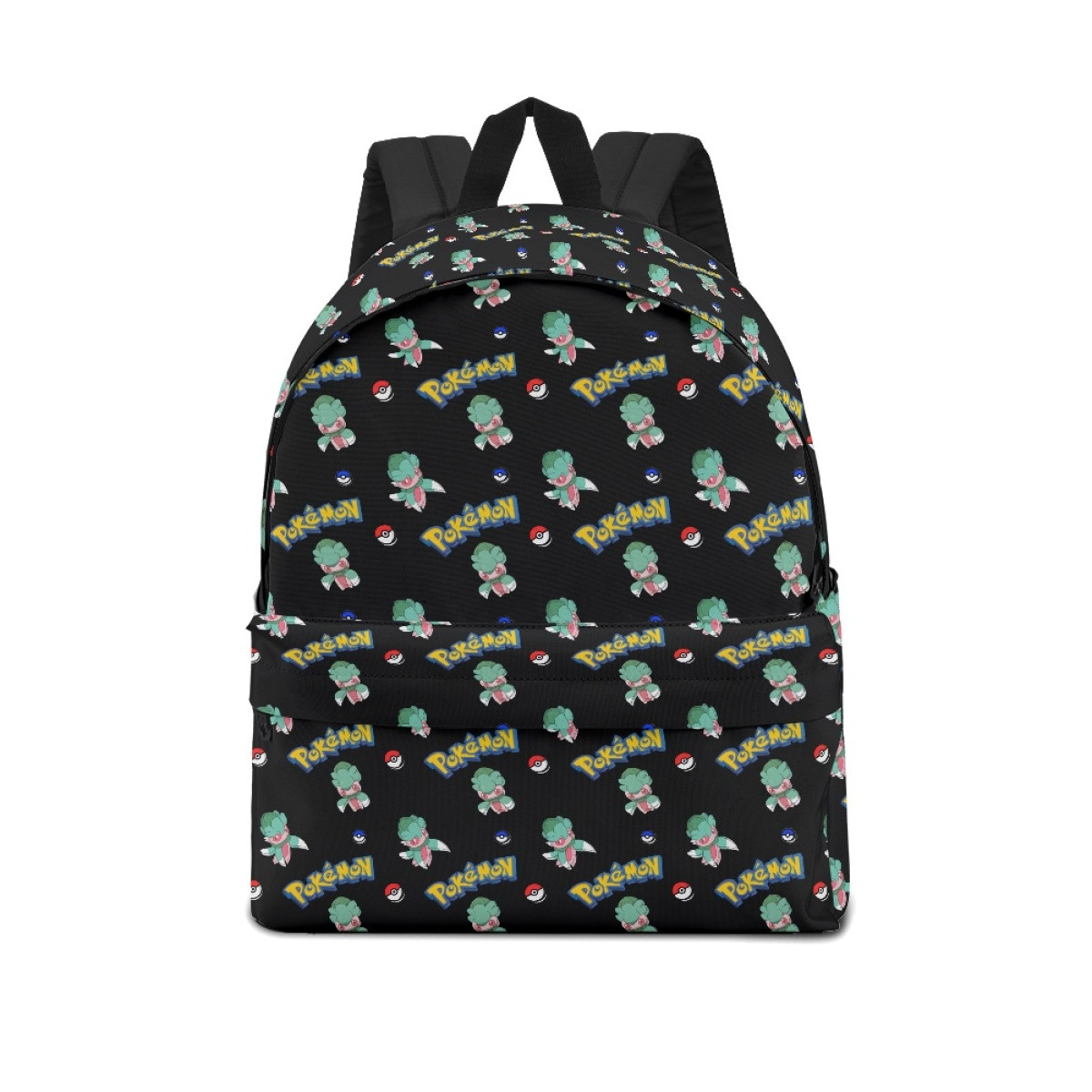 Pokemon Fomantis School Backpack Multicolor Schoolbag Rucksack - Fomantis Character Series Art