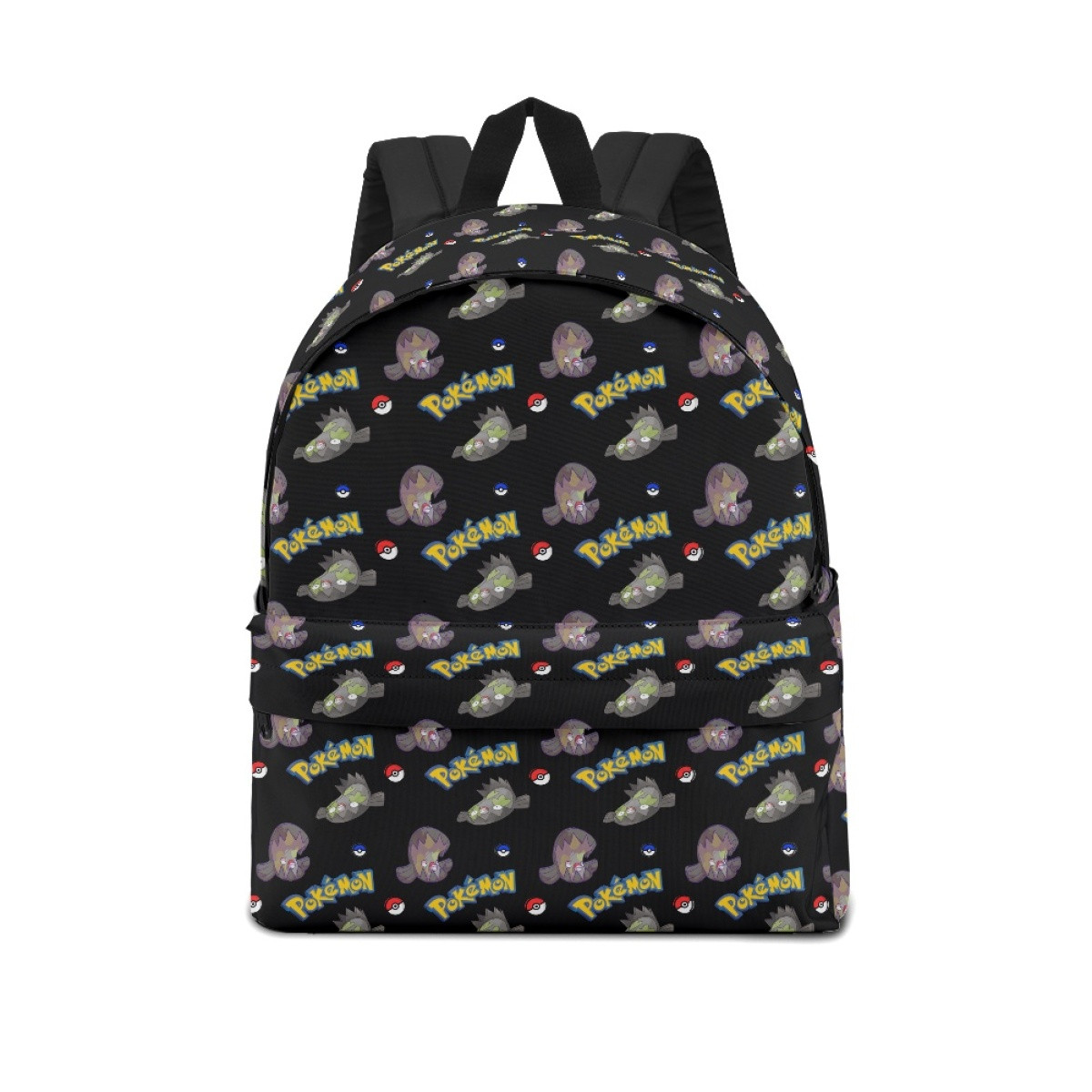 Pokemon Stunfisk School Backpack Multicolor Schoolbag Rucksack - Galarian Stunfisk Character Series Art