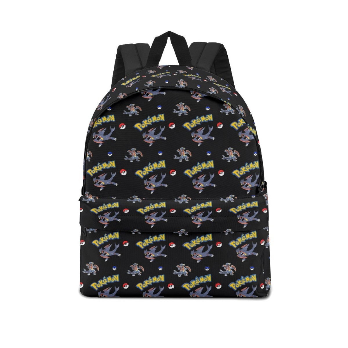 Pokemon Mega Garchomp School Backpack Multicolor Schoolbag Rucksack - Mega Garchomp Cartoon Art Series