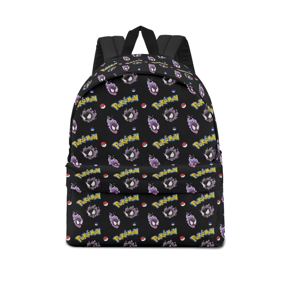 Pokemon Gastly School Backpack Multicolor Schoolbag Rucksack - Gastly Character Series Art