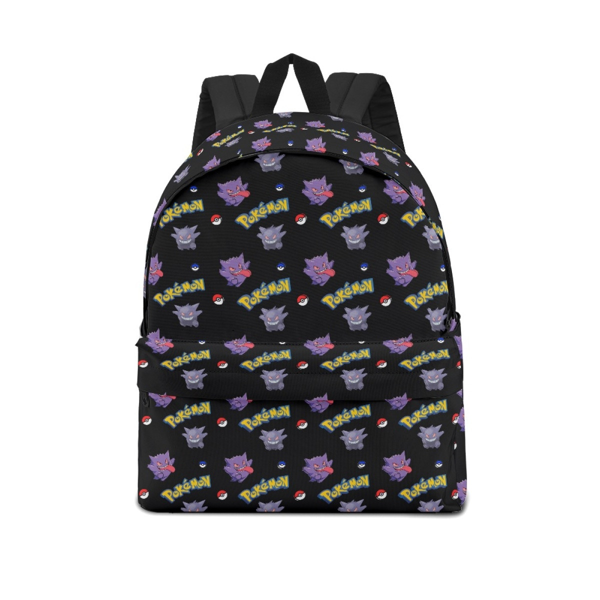 Pokemon Gengar School Backpack Multicolor Schoolbag Rucksack - Gengar Character Series Art