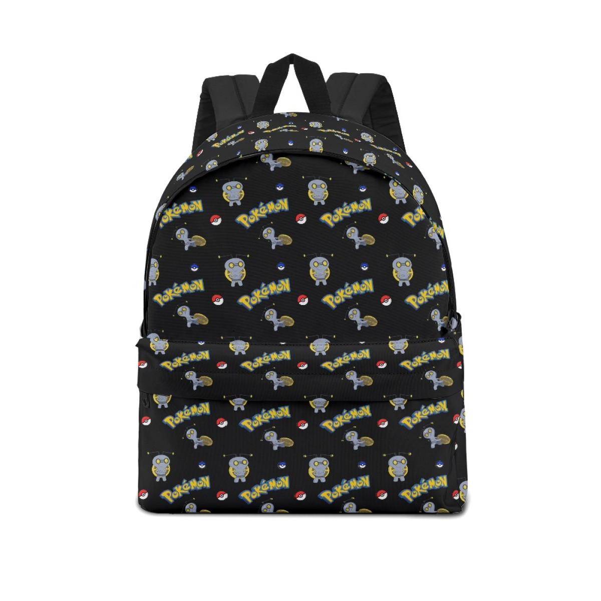 Pokemon Gimmighoul School Backpack Multicolor Schoolbag Rucksack - Roaming Form Gimmighoul Character Series Art