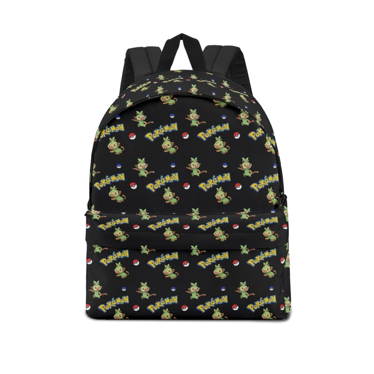 Pokemon Grookey School Backpack Multicolor Schoolbag Rucksack - Grookey Character Series Art