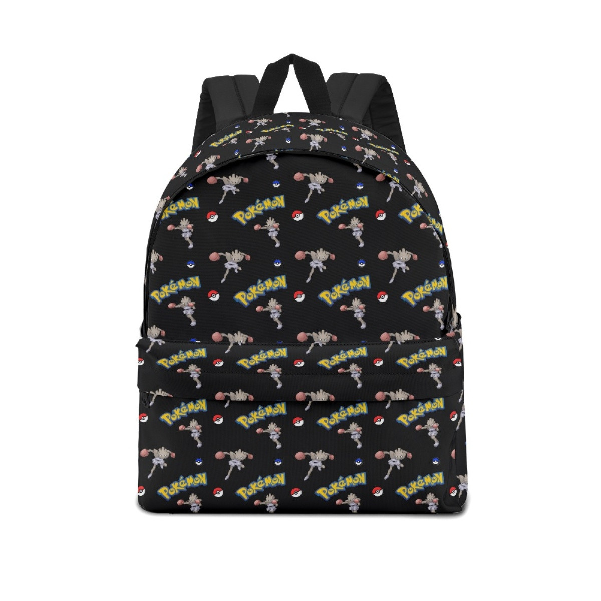 Pokemon Hitmonchan School Backpack Multicolor Schoolbag Rucksack - Hitmonchan Character Series Art