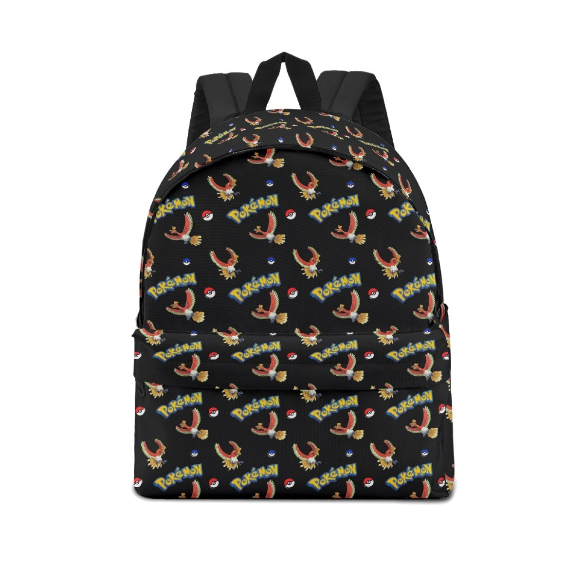 Pokemon HoOh School Backpack Multicolor Schoolbag Rucksack - HoOh Character Series Art