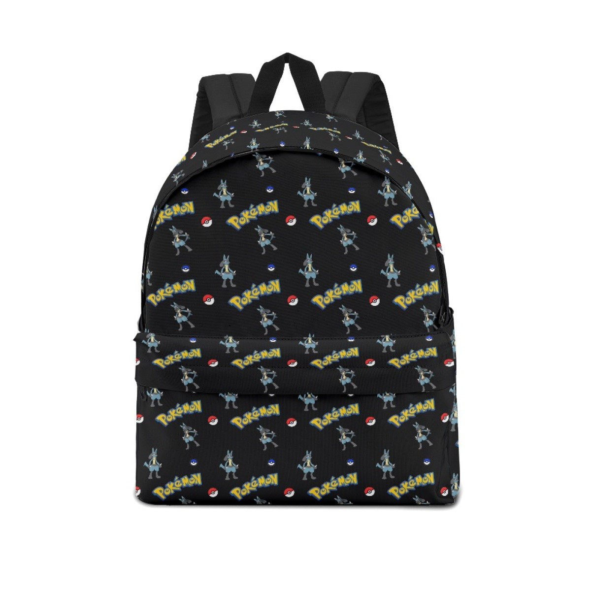 Pokemon Lucario School Backpack Multicolor Schoolbag Rucksack - Lucario Character Series Art