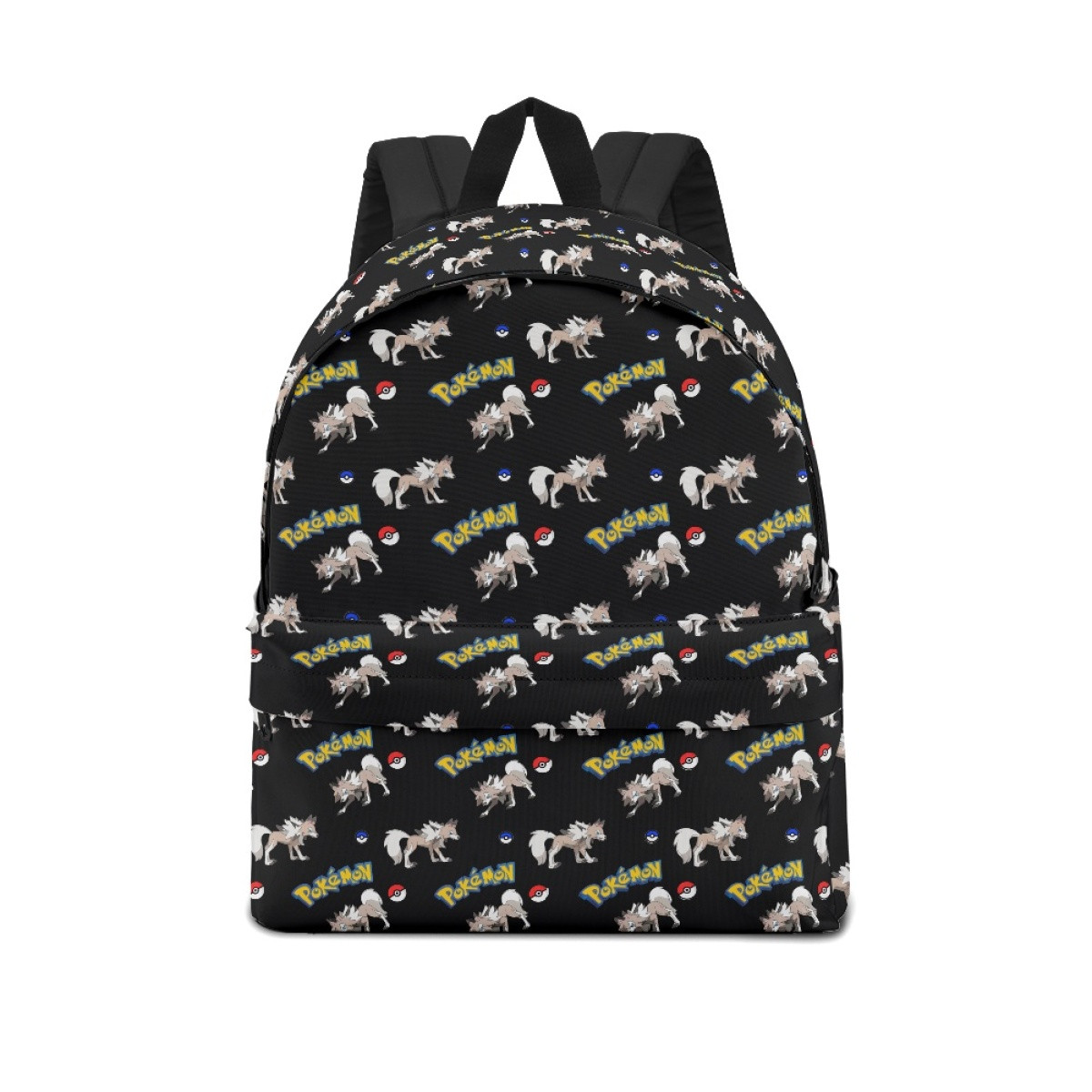 Pokemon Lycanroc Midday School Backpack Multicolor Schoolbag Rucksack - Lycanroc Midday Character Series Art