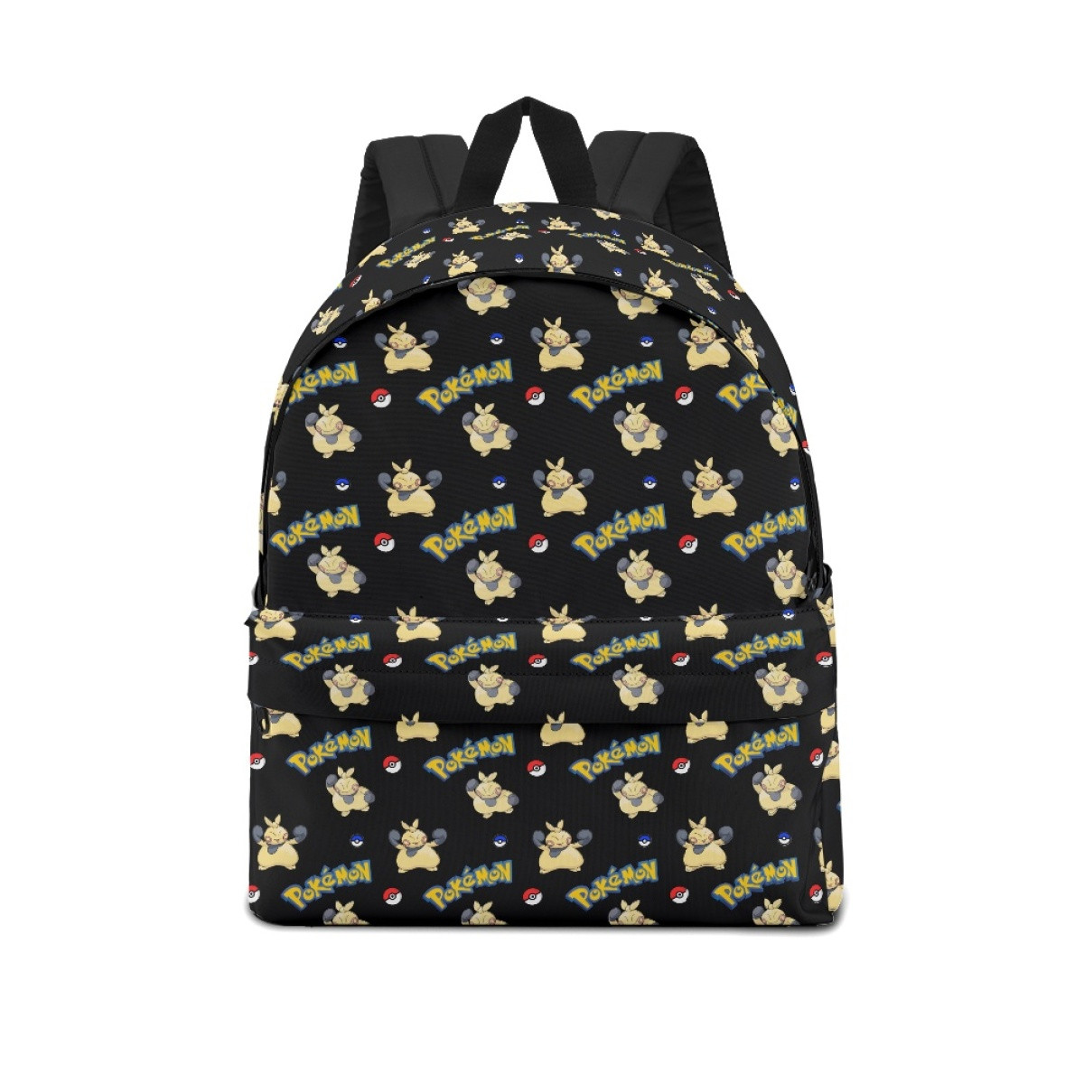Pokemon Makuhita School Backpack Multicolor Schoolbag Rucksack - Makuhita Character Series Art
