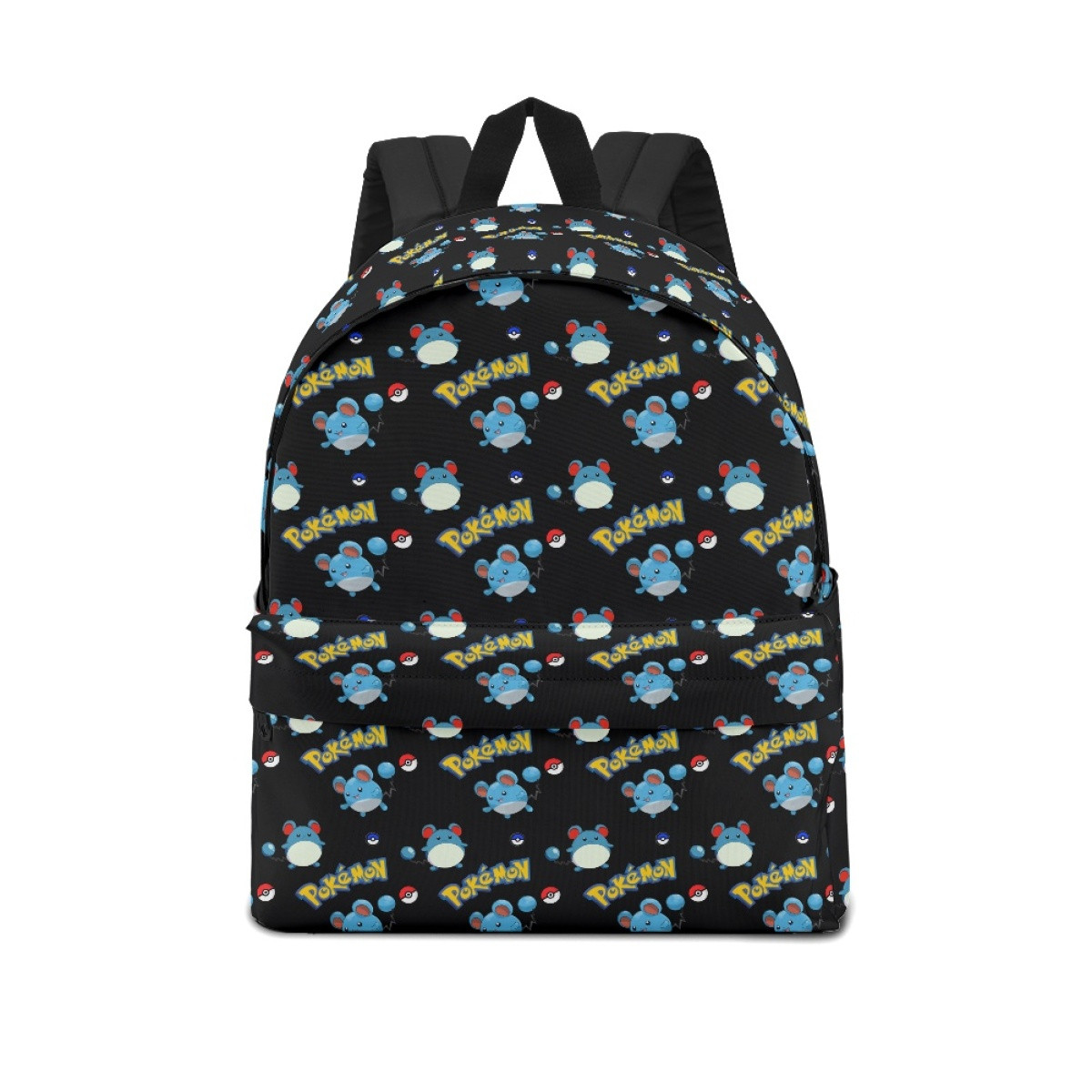 Pokemon Marill School Backpack Multicolor Schoolbag Rucksack - Marill Character Series Art