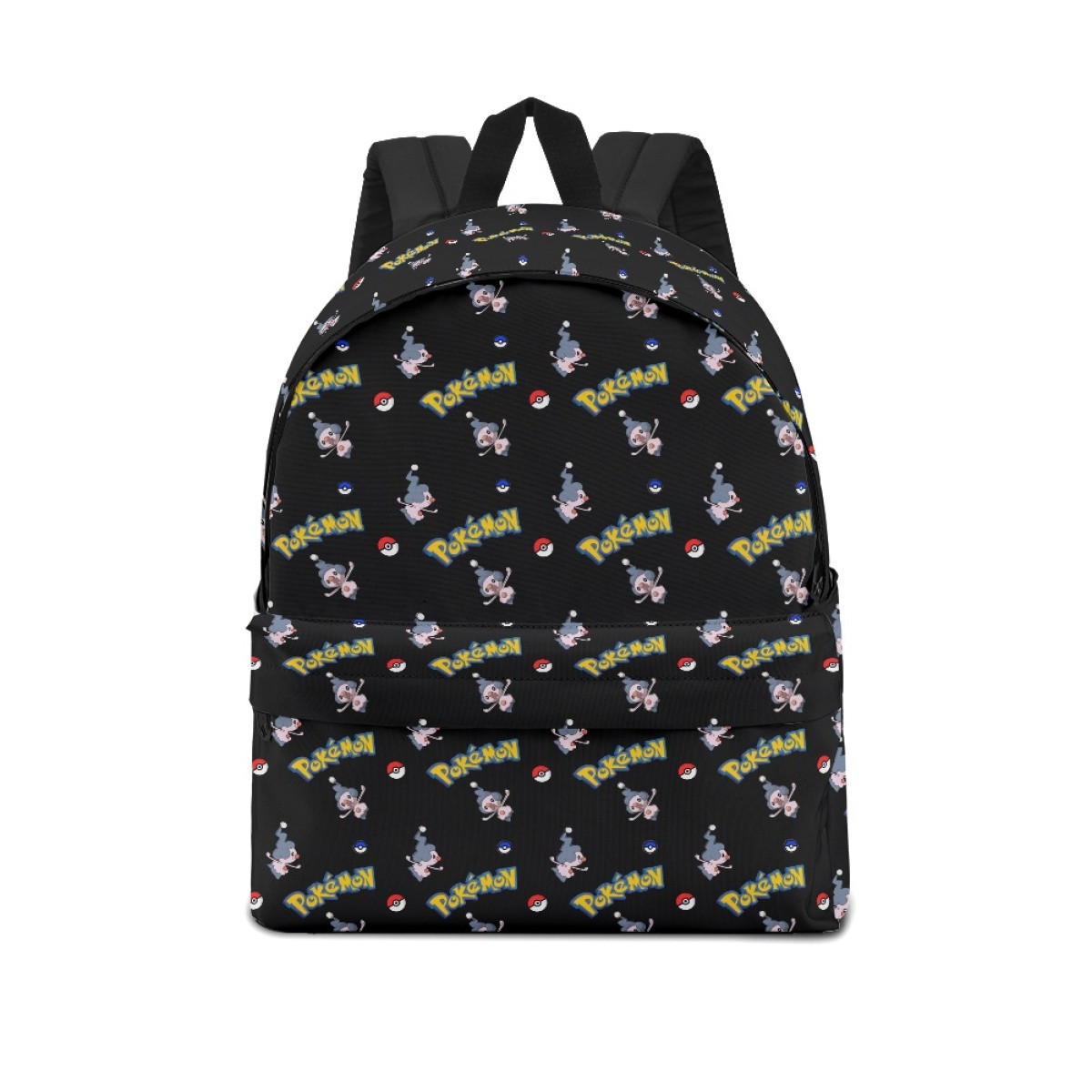 Pokemon Mime Jr. School Backpack Multicolor Schoolbag Rucksack - Mime Jr. Character Series Art