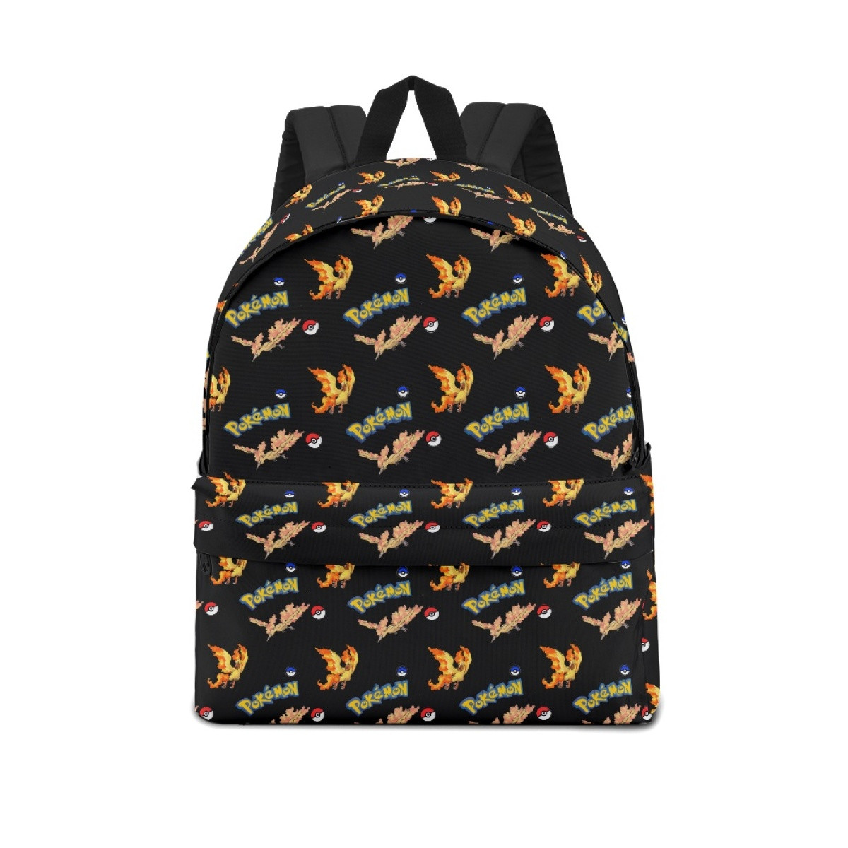 Pokemon Moltres School Backpack Multicolor Schoolbag Rucksack - Moltres Character Series Art