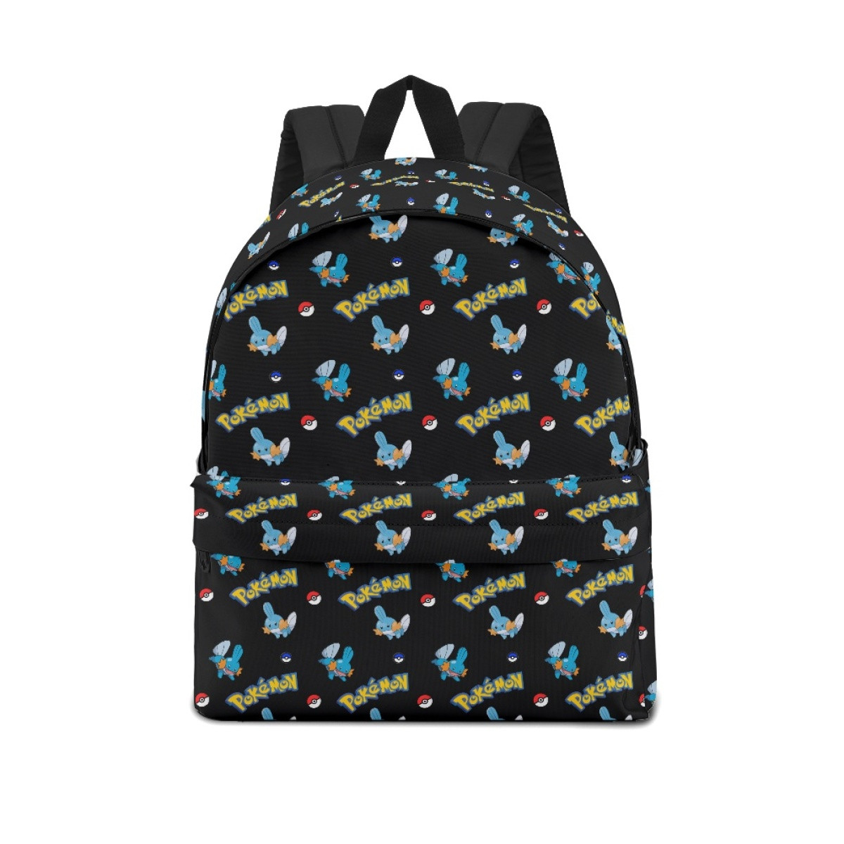 Pokemon Mudkip School Backpack Multicolor Schoolbag Rucksack - Mudkip Character Series Art