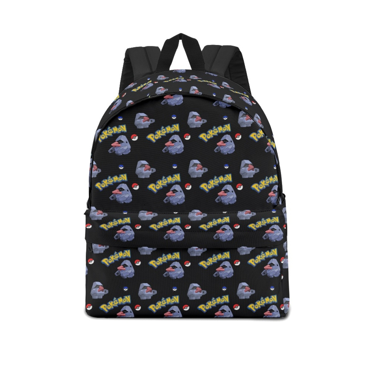 Pokemon Nosepass School Backpack Multicolor Schoolbag Rucksack - Nosepass Character Series Art