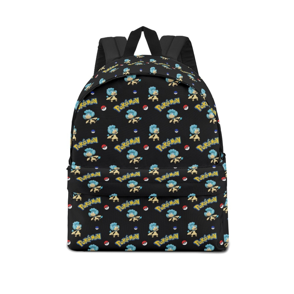 Pokemon Panpour School Backpack Multicolor Schoolbag Rucksack - Panpour Character Series Art