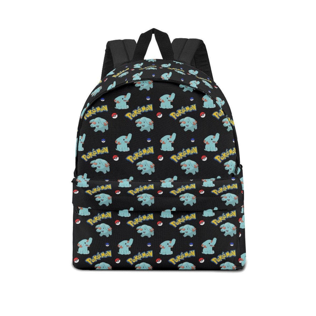 Pokemon Phanpy School Backpack Multicolor Schoolbag Rucksack - Phanpy Character Series Art