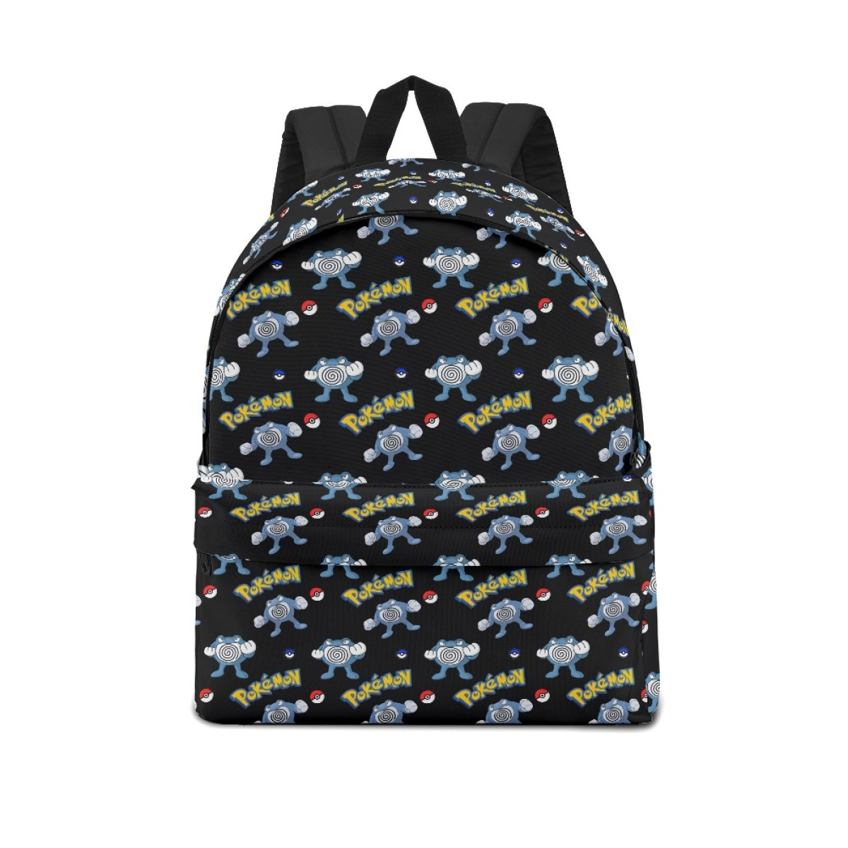 Pokemon Poliwrath School Backpack Multicolor Schoolbag Rucksack - Poliwrath Character Series Art