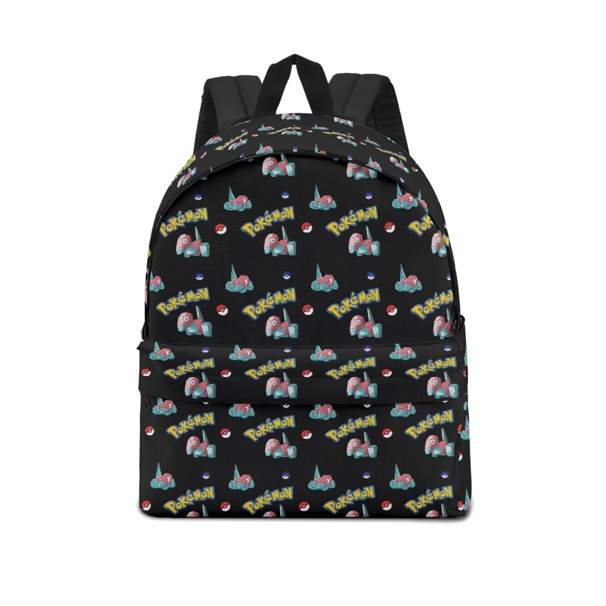 Pokemon Porygon School Backpack Multicolor Schoolbag Rucksack - Porygon Character Series Art