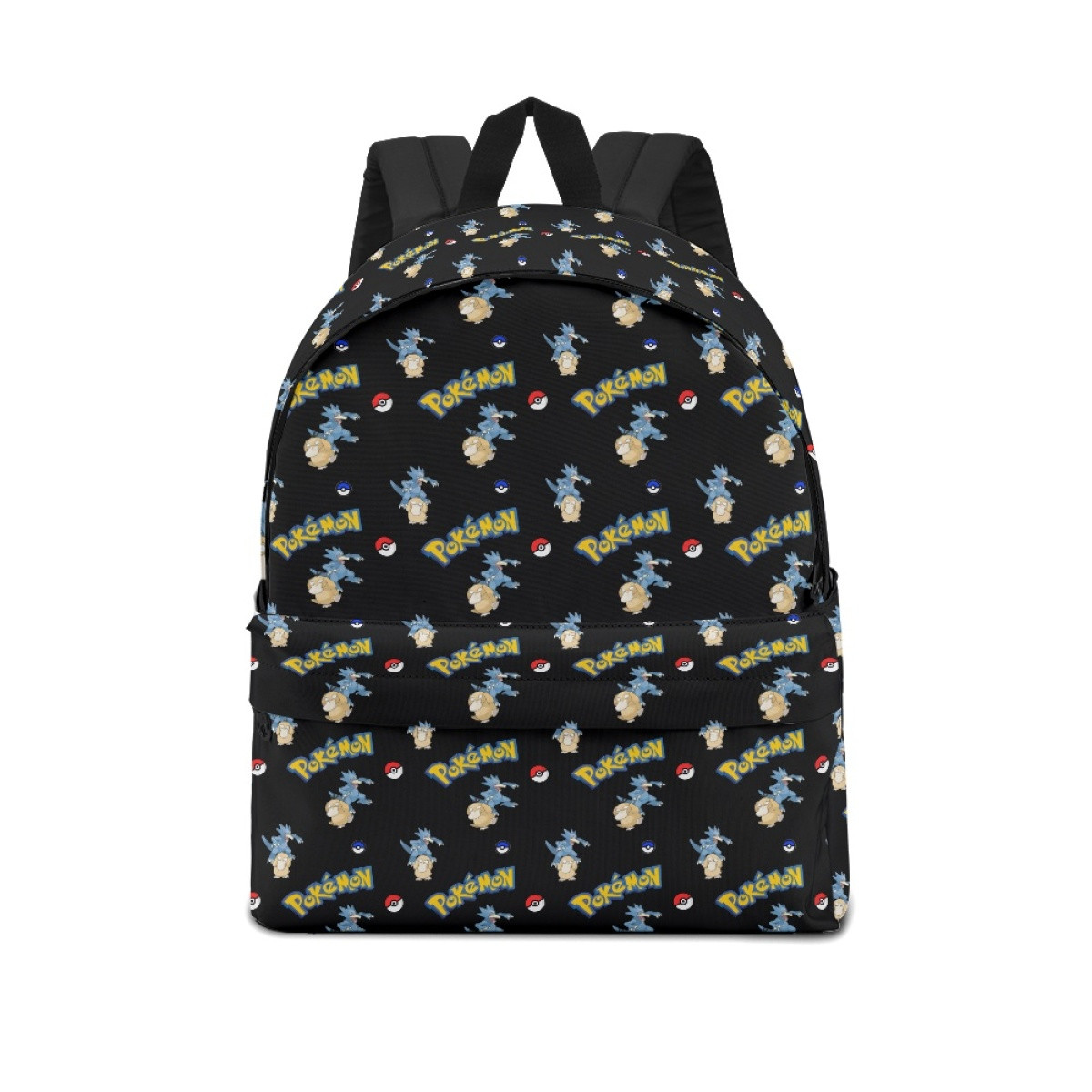 Pokemon School Backpack Multicolor Schoolbag Rucksack - Psyduck Golduck Evolution Cartoon Art Series