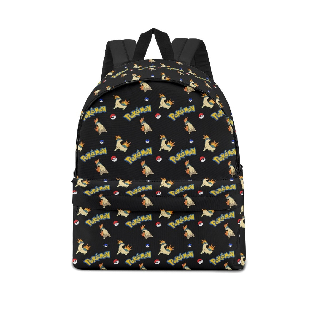 Pokemon Quilava School Backpack Multicolor Schoolbag Rucksack - Quilava Character Series Art