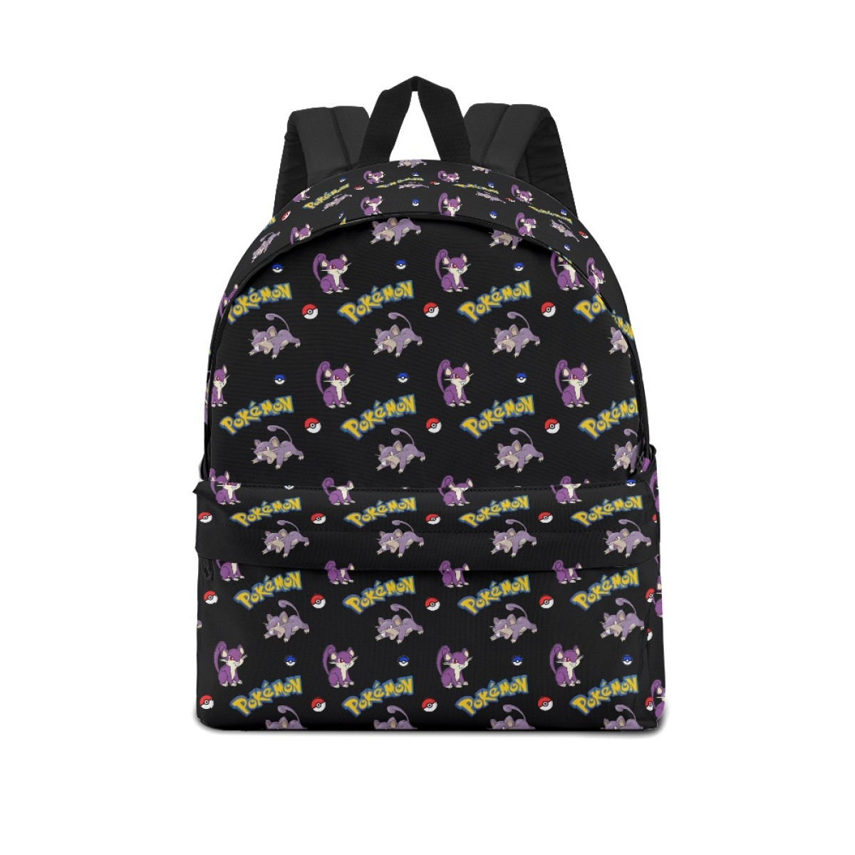 Pokemon Rattata School Backpack Multicolor Schoolbag Rucksack - Rattata Character Series Art