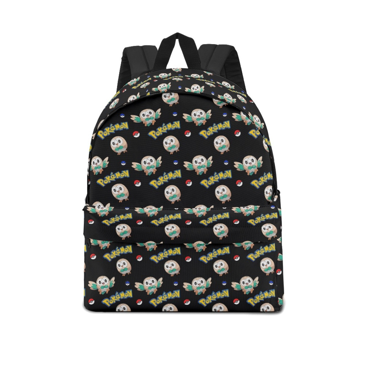 Pokemon Rowlet School Backpack Multicolor Schoolbag Rucksack - Rowlet Character Series Art