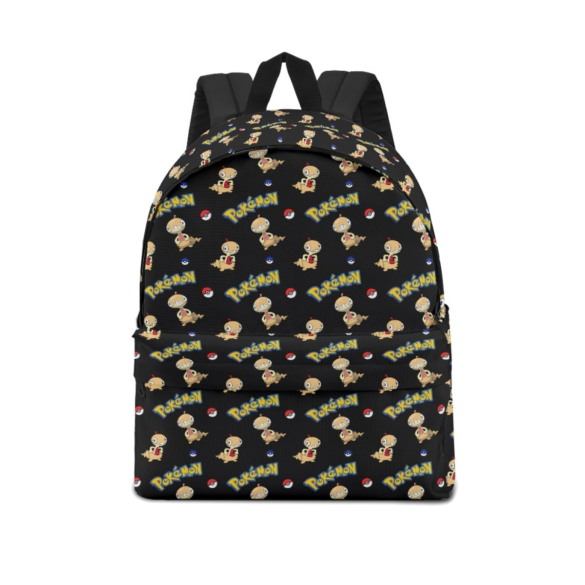 Pokemon Scraggy School Backpack Multicolor Schoolbag Rucksack - Scraggy Character Series Art