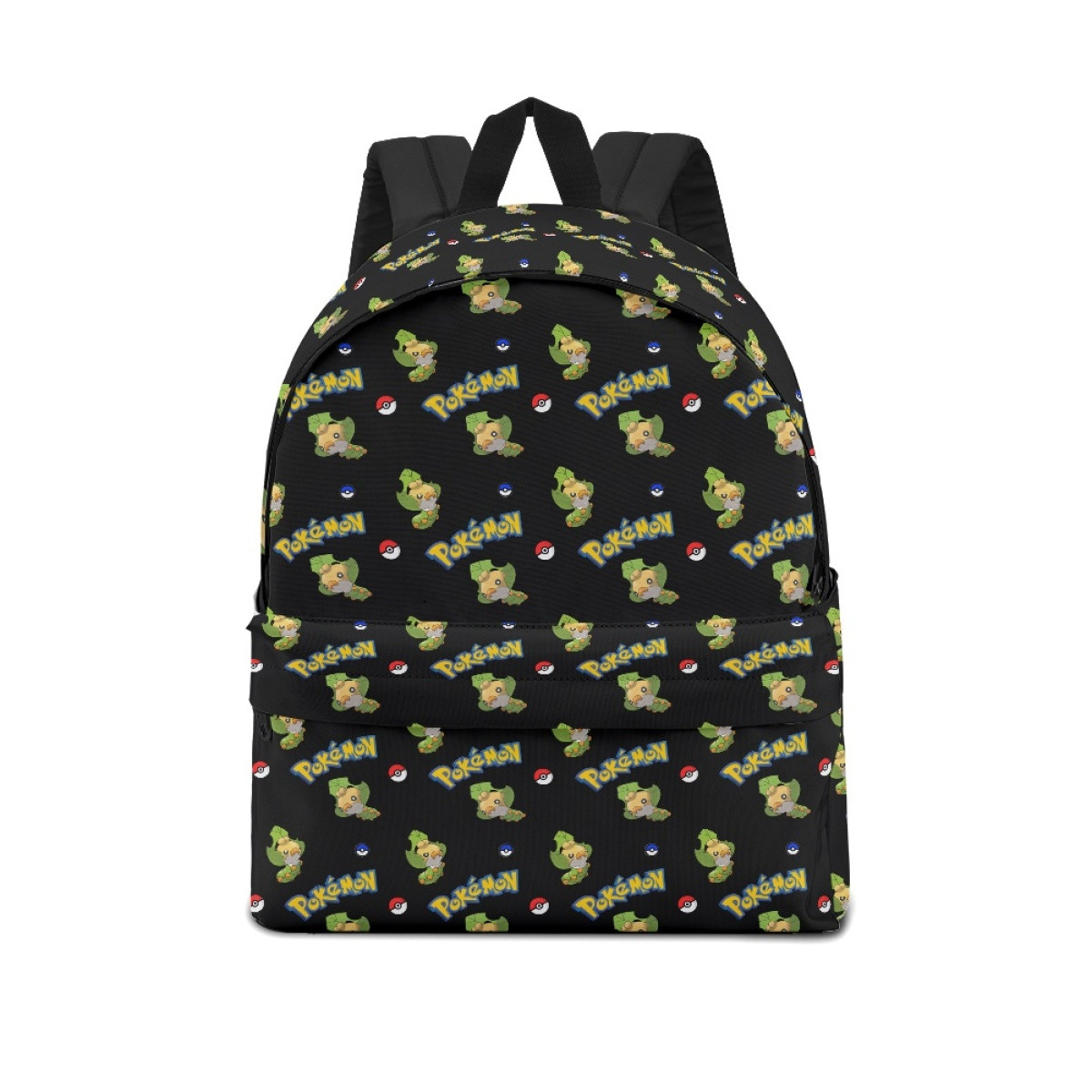 Pokemon Sewaddle School Backpack Multicolor Schoolbag Rucksack - Sewaddle Character Series Art