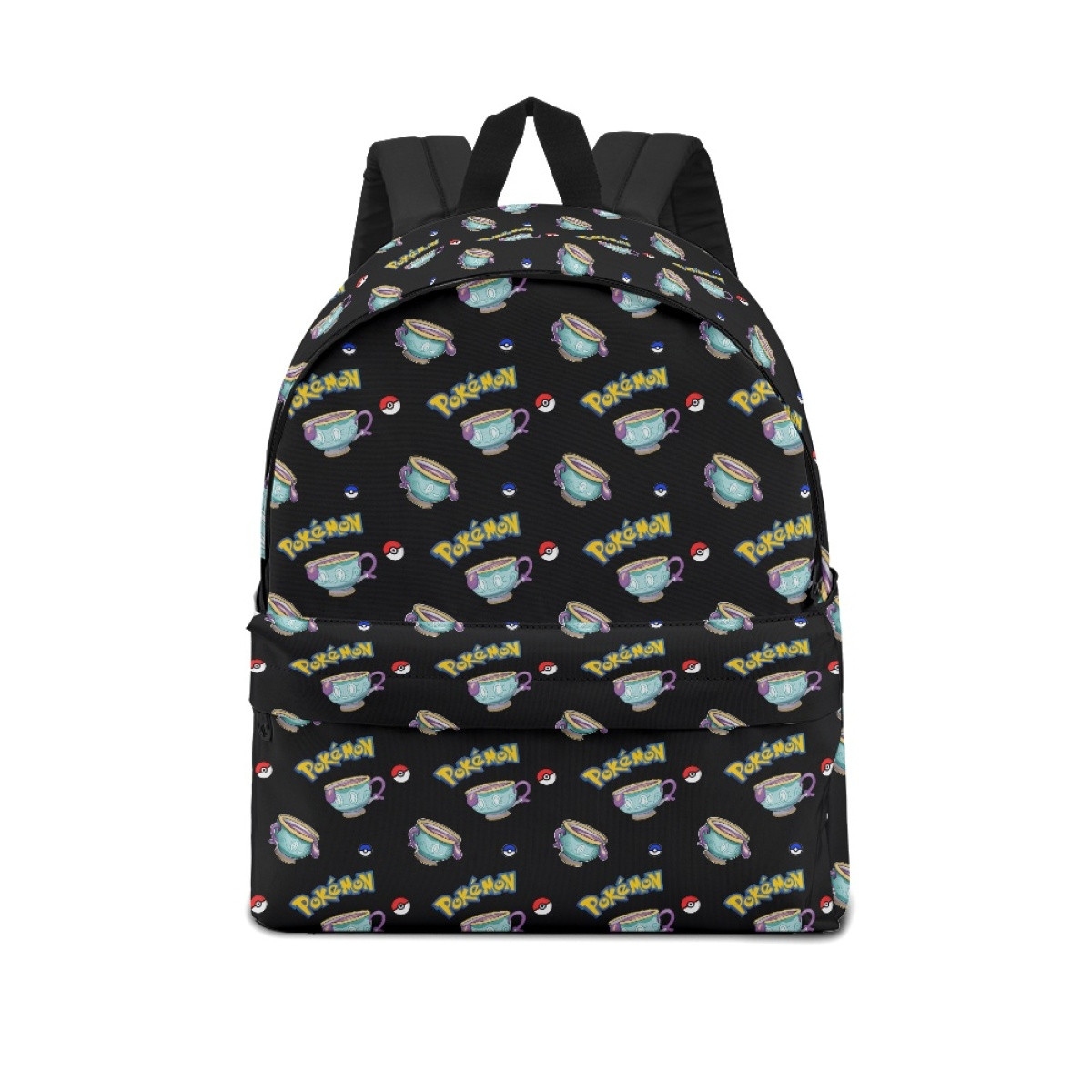 Pokemon Sinistea School Backpack Multicolor Schoolbag Rucksack - Sinistea Character Series Art
