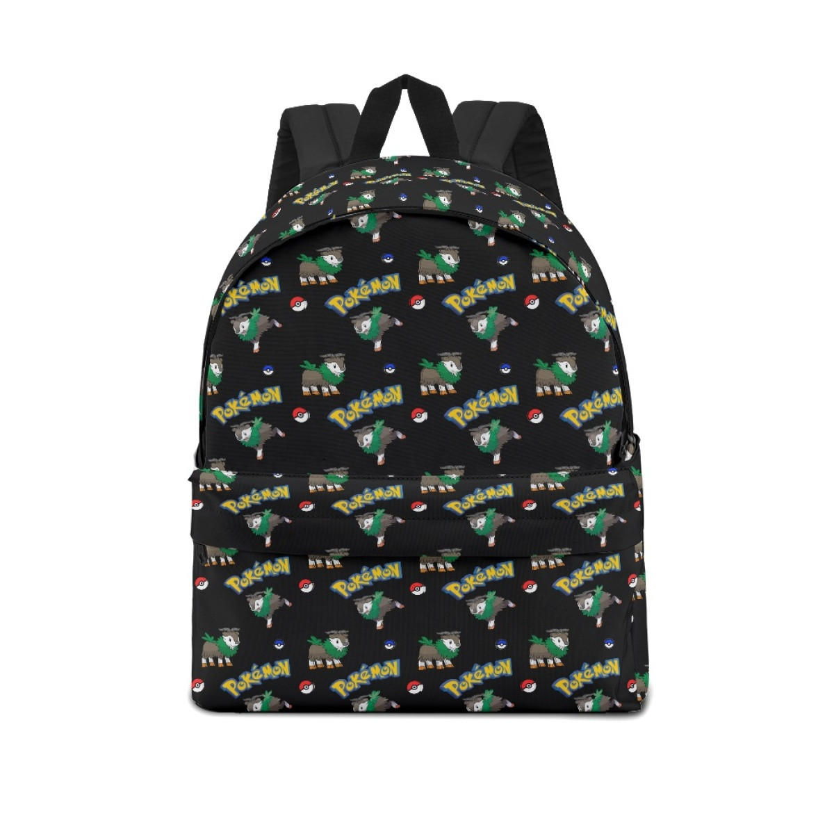 Pokemon Skiddo School Backpack Multicolor Schoolbag Rucksack - Skiddo Character Series Art