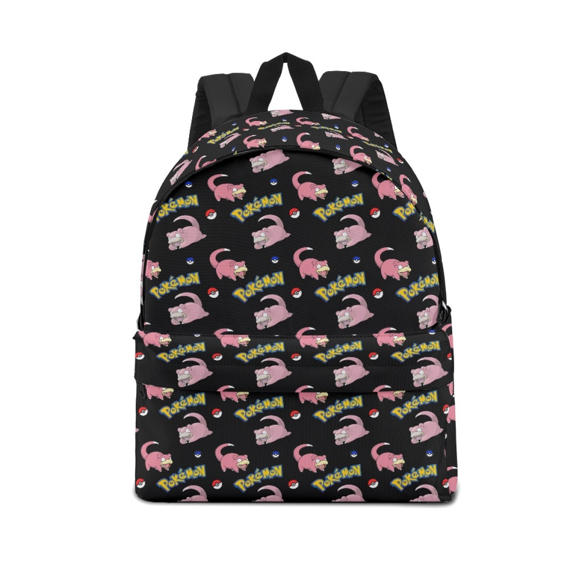 Pokemon Slowpoke School Backpack Multicolor Schoolbag Rucksack - Slowpoke Character Series Art