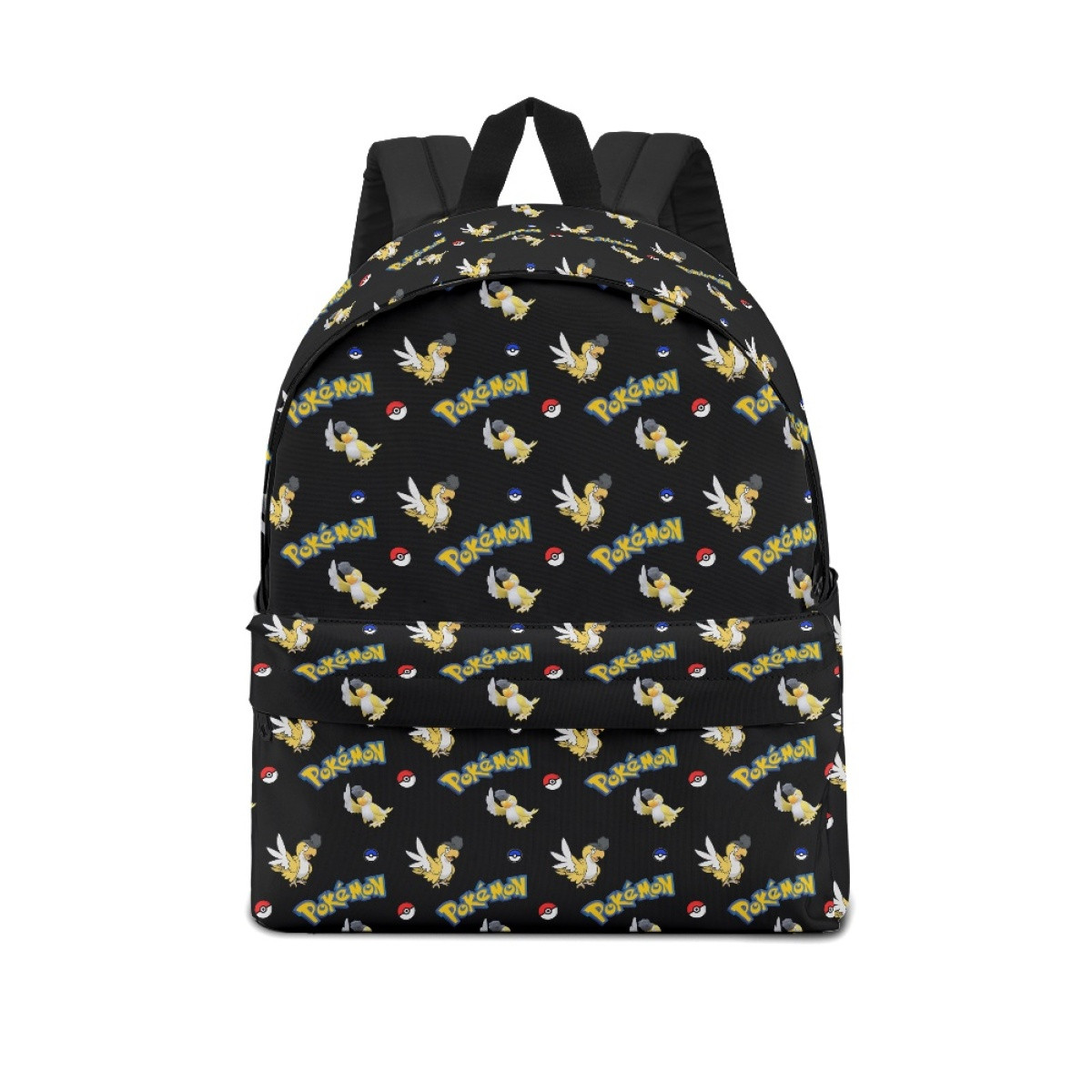 Pokemon Squawkabilly School Backpack Multicolor Schoolbag Rucksack - Green Plumage Squawkabilly Character Series Art