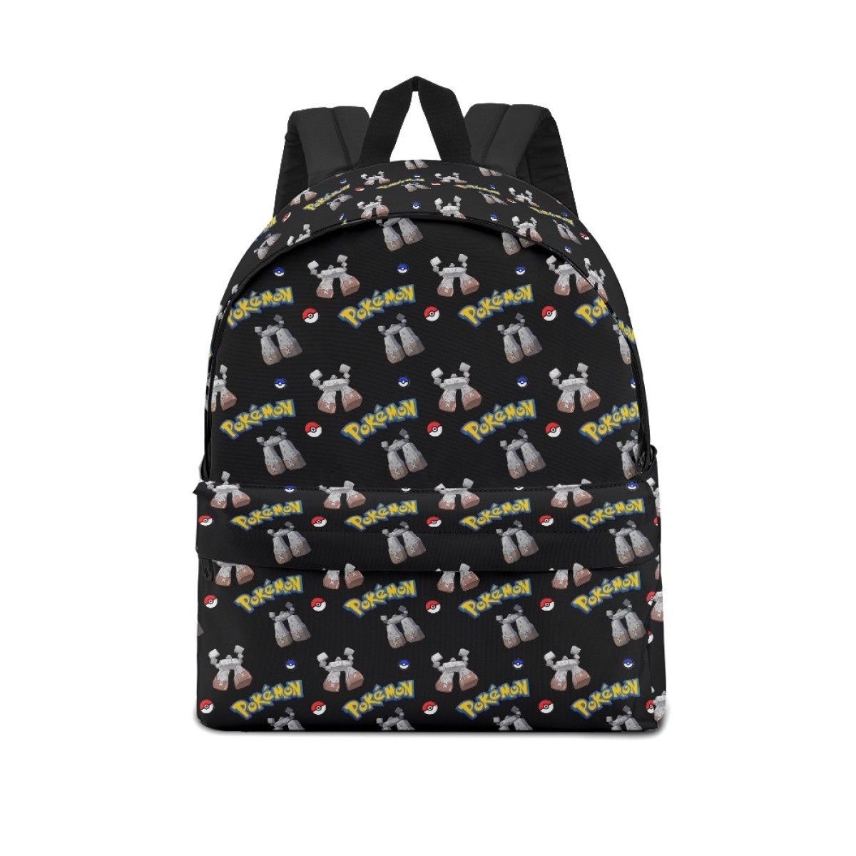 Pokemon Stonjourner School Backpack Multicolor Schoolbag Rucksack - Stonjourner Character Series Art