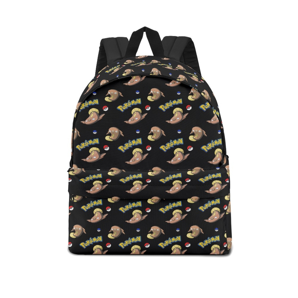 Pokemon Stunfisk School Backpack Multicolor Schoolbag Rucksack - Stunfisk Character Series Art