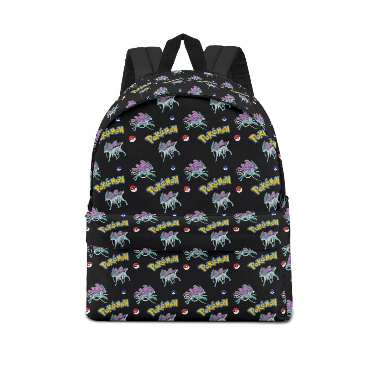 Pokemon Suicune School Backpack Multicolor Schoolbag Rucksack - Suicune Character Series Art