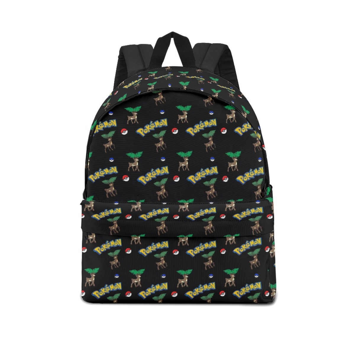Pokemon Sawsbuck School Backpack Multicolor Schoolbag Rucksack - Summer Sawsbuck Character Series Art