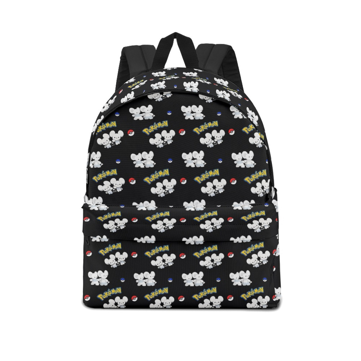 Pokemon Tandemaus School Backpack Multicolor Schoolbag Rucksack - Tandemaus Character Series Art